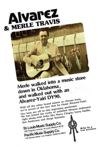 1980 alvarez guitars print - 1980,