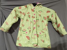 hatley raincoat age 3 Green Watermelon Pattern Lined 