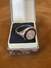 Vintage 9ct Gold & Onyx Signet