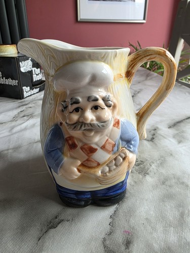 Vintage ceramic chef jug - vintage,