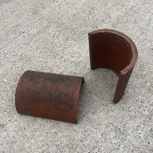 Half round ridge - half,