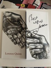 Lorenzo Quinn hand signed  leaflet. Genuine . collectors item. rare