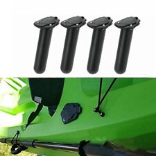 4PCS Flush Mount Fishing Boat Rod Holder Bracket with Cap Cover for Kayak Pole