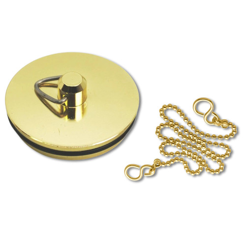 Brass bath sink plug 2 - plug, 1/2