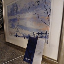 Rolf Harris Framed Signed Limited Edition large Giclee print - Thin Ice + book 