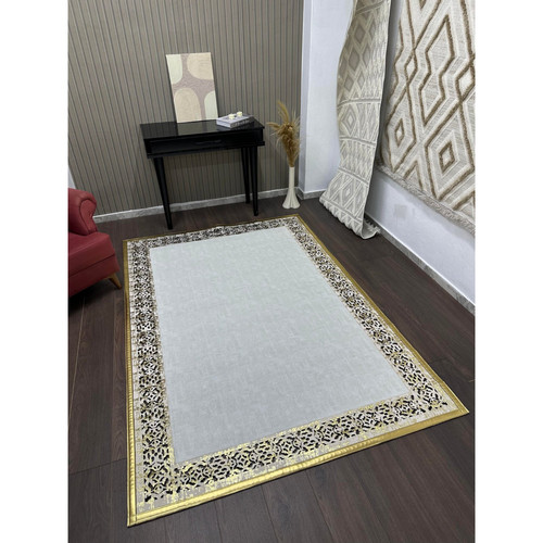 Gold shimmer border - shimmer, rug