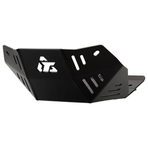 Tusk aluminum skid plate - skid, black