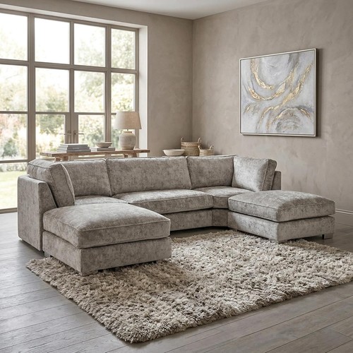 Bishop shape chenille - u, fabric