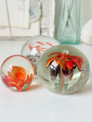 Set three orange flower - set, of