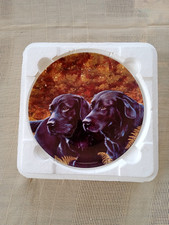 Wedgwood  Black Labradors series "Watching and Waiting"   collectors plate 