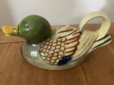Tony Wood vintage Mallard duck teapot, collectible Staffordshire pottery