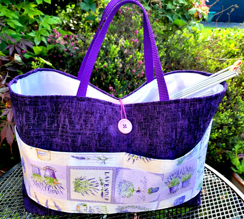Large knitting bag - knitting, bag,purple,2