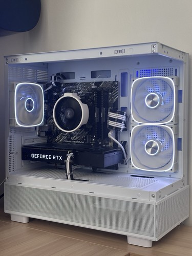 Sleek white argb 1080p gaming - white,