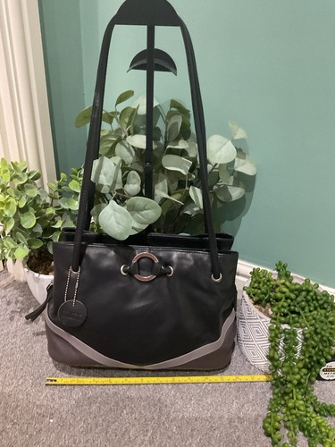 Gigi leather black and grey - gigi,