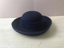 Dressage by Paul Costello Navy Blue 100% Wool Hat - Made in England