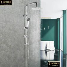 Shower Mixer Kit Twin Head Shower Set with Handheld & 8" Square Shower (E221)