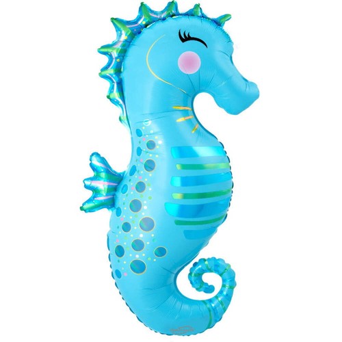 Iridescent seahorse foil - iridescent,