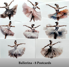 Ballerina, Ballet Art Postcards -  Set of 8