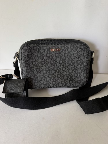 Dkny monogram black crossbody - dkny,