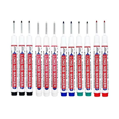 10pcs black deep hole long - black,