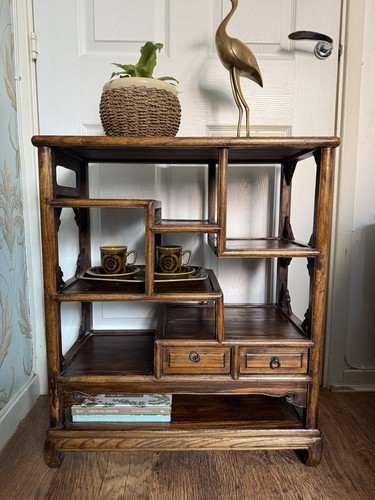 Vintage chinese solid elm - chinese, wood