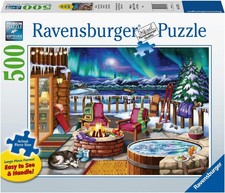 Northern Lights Puzzle 500 Piece Jigsaw With Large Puzzle Pieces