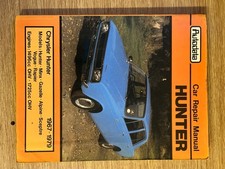 AUTODATA Hunter 1967-79 car repair manual - 0 85666 026 4
