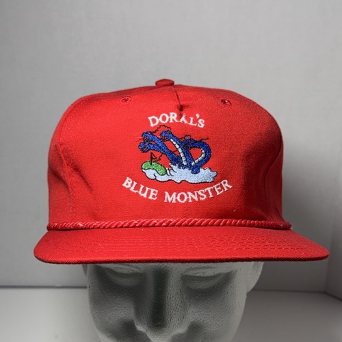 Doral blue monster red cap - monster,