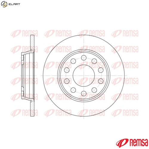 Brake disc 6731 for seat - brake,