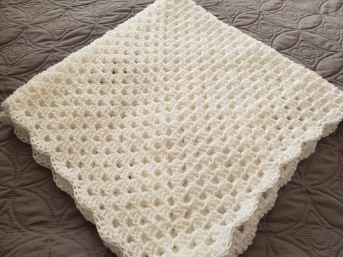 Pure white hand crochet baby - crochet,