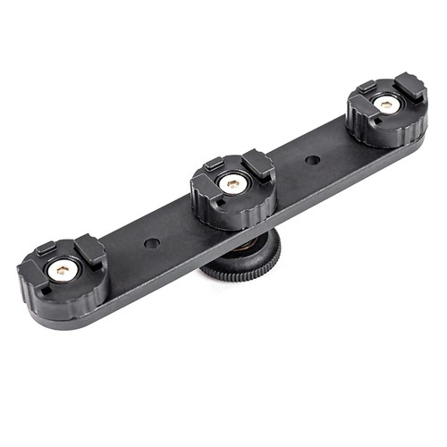 Triple hot shoe bracket - triple, holder