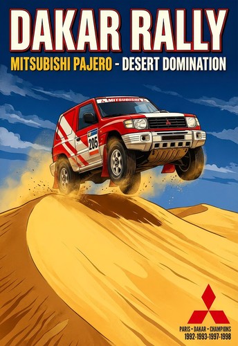 Dakar rally racing poster - dakar,