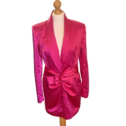 Zara satin twist front blazer - satin,