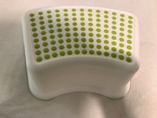 FORSIKTIG Baby Kids Children Bathroom Kitchen Foot Step Stool,White Green,Soft