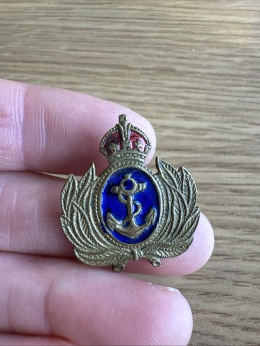 Royal navy brass and enamel - navy,
