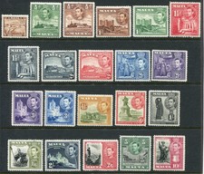 Malta 1938-43 ¼d-10s SG