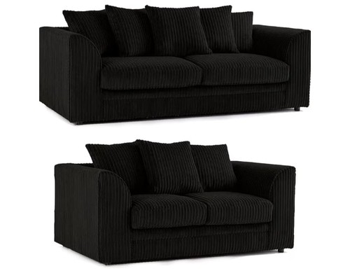Black jumbo cord - black, 3+2
