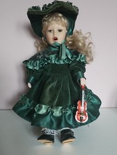 Porcelain Doll With Violin &