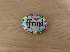 Hand painted pebble art stone