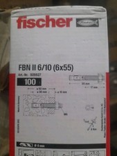Fischer Masonry Fixings Genuine FBN II 6/10 (6×55) Unopened boxes of 100