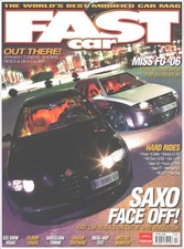 Fast Car Magazine April  2006, Focus, Civic, Subaru, Clio, Saxo, Golf. R5
