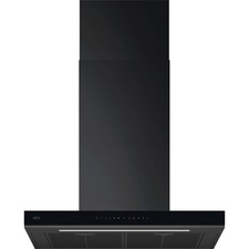 AEG GB87D71CB Built In 70cm 5 Speeds Chimney Cooker Hood Black Gloss A+ Rated