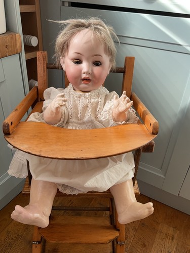 Antique bisque doll - , p.m