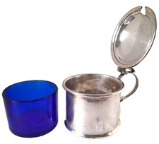 Antique Solid Silver Mustard