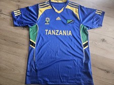 Tanzania Football Federation Men’s Blue Jersey Size XL Soccer Adidas Freepost 