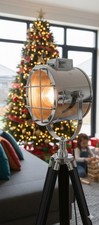 Designer Studio Floor Lamp Nautical Spot Light Searchlight with Tripod Stand