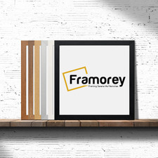 Square Picture Frame /Black White Oak Walnut Silver Dark Oak / Mount Available