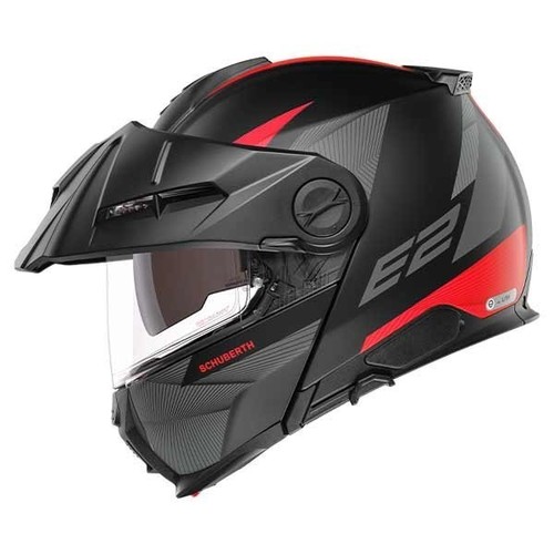 Schuberth defender red - red, flip