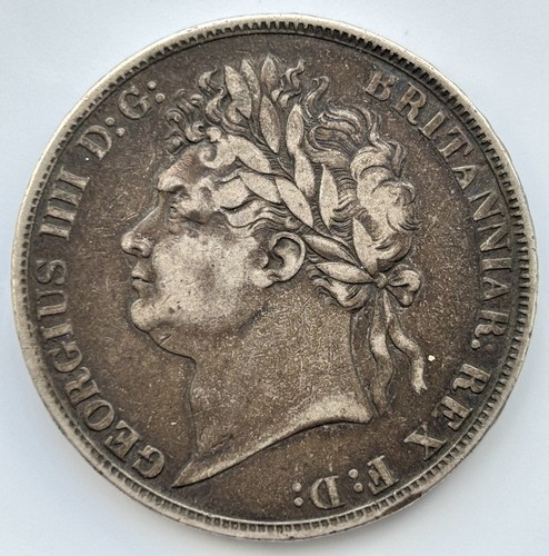 1821 george silver crown - george,