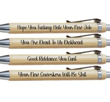 4 x Sweary Leaving Bamboo